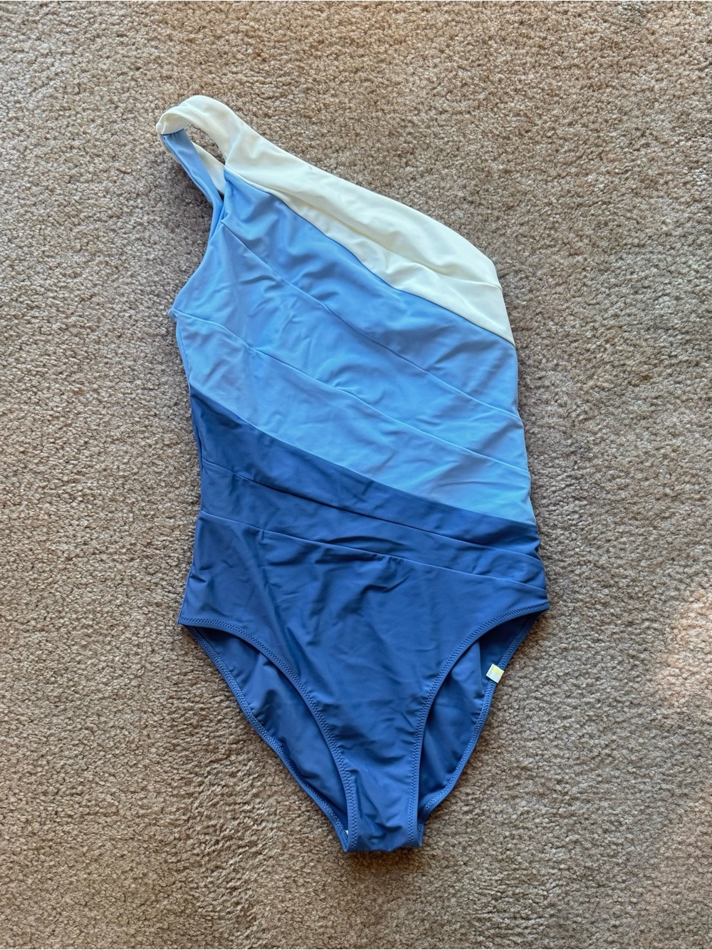 Summersalt The Sidestroke One Shoulder Swimsuit Blue 6